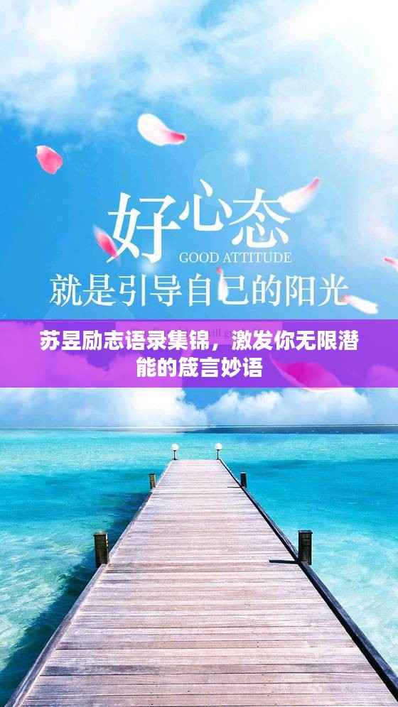 苏昱励志语录集锦，激发你无限潜能的箴言妙语